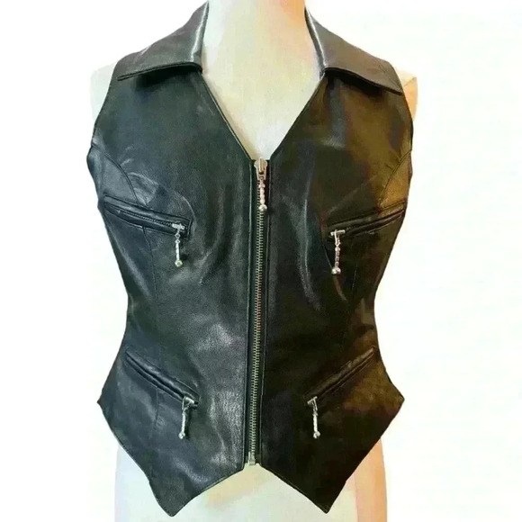 Easy rider leather vest - Picture 2 of 8